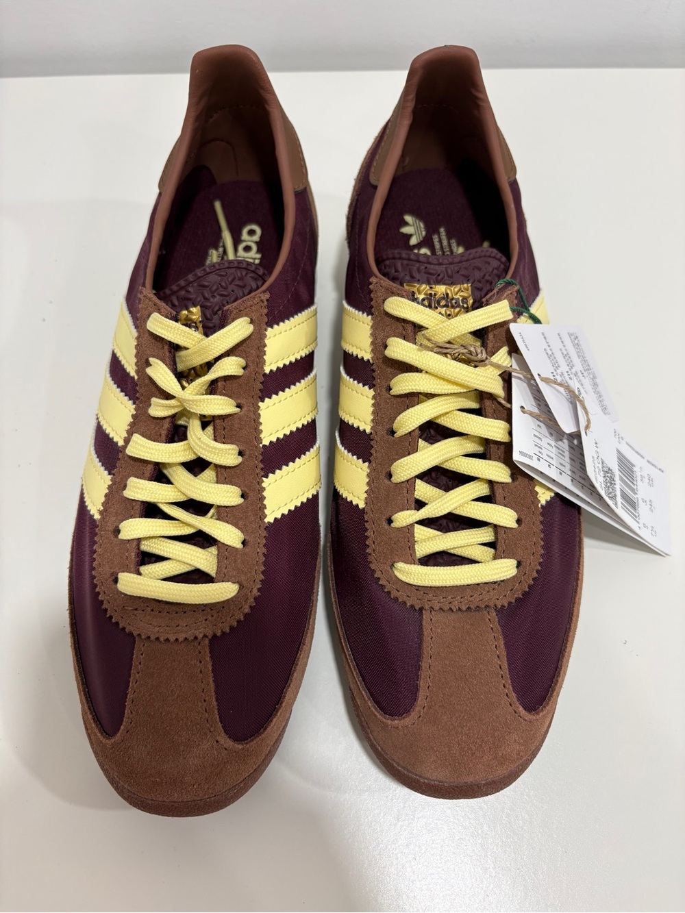 Adidas Women’s Burgundy & Yellow Retro Sneakers